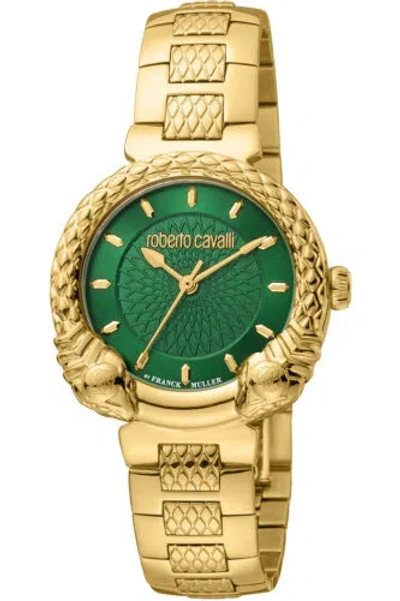 Pre-owned Roberto Cavalli By Franck Muller Women's 32mm Quartz Watch Rv1l190m0051