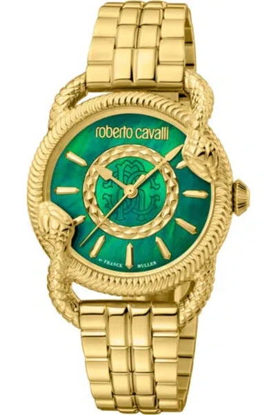 Pre-owned Roberto Cavalli By Franck Muller Women's 34mm Quartz Watch Rv1l126m1041