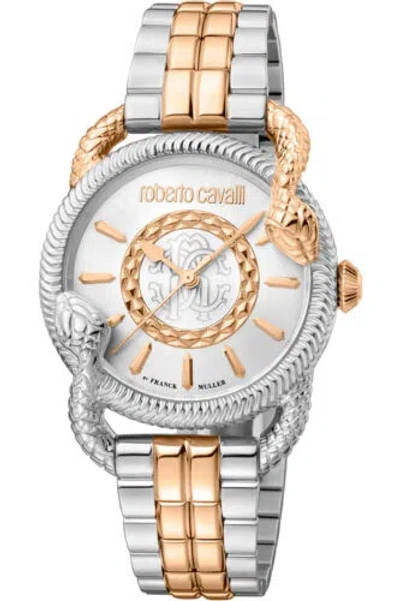 Pre-owned Roberto Cavalli By Franck Muller Women's 34mm Quartz Watch Rv1l126m1071
