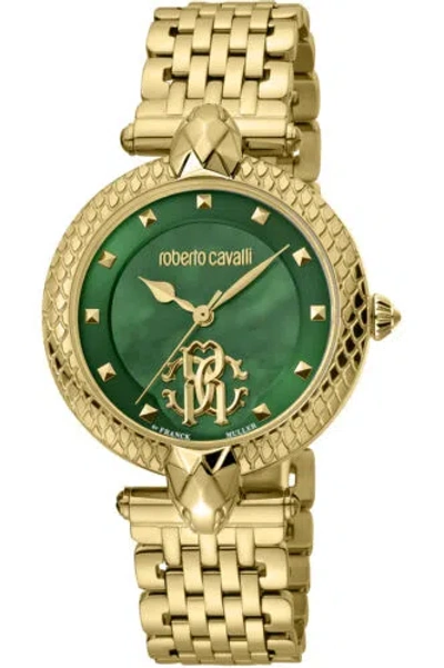 Pre-owned Roberto Cavalli By Franck Muller Women's 34mm Quartz Watch Rv1l130m0061