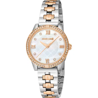Roberto Cavalli By Frank Muller Watch, 33mm In Two Tone Silver & Rose Gold
