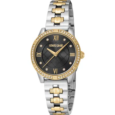 Roberto Cavalli By Frank Muller Watch, 33mm In Two Tone Silver/gold/black