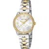 Roberto Cavalli By Frank Muller Watch, 33mm In Two Tone Silver/gold/white