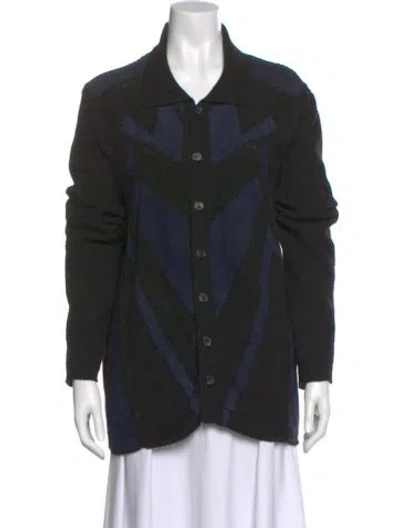 Pre-owned Roberto Cavalli Camel Hair Patterned Cardigan In Multi