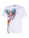 Shop Roberto Cavalli Crew Neck T-shirt In White