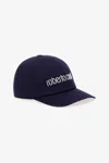 Roberto Cavalli Cap With Logo In Dark Blue