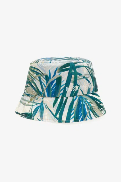 Roberto Cavalli Cap With Logo In Multi