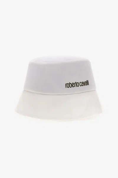 Roberto Cavalli Cap With Logo In Neutral