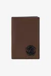 Roberto Cavalli Cardholder With Monogram Rc In Brown