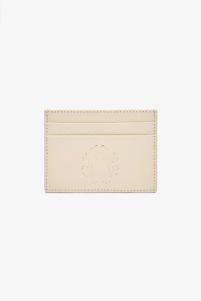 Roberto Cavalli Cardholder With Monogram Rc In White