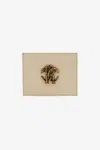 Roberto Cavalli Cardholder With Monogram Rc In Ivory