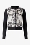 Roberto Cavalli Silk-blend Cardigan With Flowers In Multi