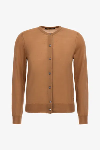Roberto Cavalli Cardigan In Brown