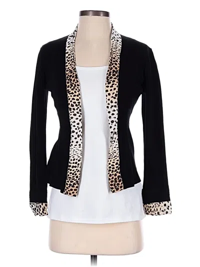 Pre-owned Roberto Cavalli Cardigan Sweater In Black