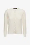 Roberto Cavalli Wool Button-front Cardigan In Neutral