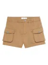 Roberto Cavalli Cargo Pocket Shorts In Brown