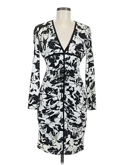 Pre-owned Roberto Cavalli Casual Dress In White