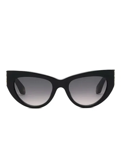 Roberto Cavalli Cat-eye Frame Sunglasses In Black
