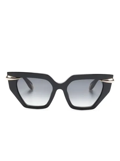 Roberto Cavalli Cat Eye-frame Sunglasses In Black