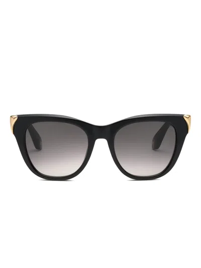 Roberto Cavalli Cat-eye Sunglasses In Black