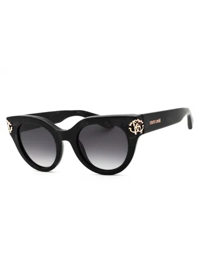 Roberto Cavalli Cat Eye Women's Sunglasses - Src065m Style In Black