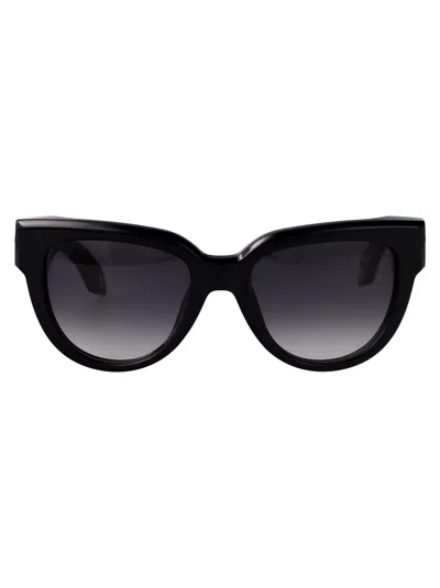 Roberto Cavalli Cat Eye Sunglasses Src054 0700 In Black