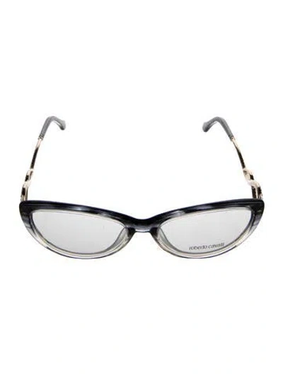 Pre-owned Roberto Cavalli Cat-eye Eyeglasses In Gray