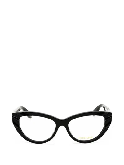 Roberto Cavalli Cat-eye Frame Glasses In Black