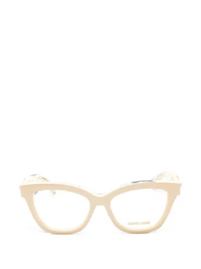 Roberto Cavalli Cat-eye Frame Glasses In Neutrals