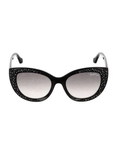 Pre-owned Roberto Cavalli Cat-eye Gradient Sunglasses In Black