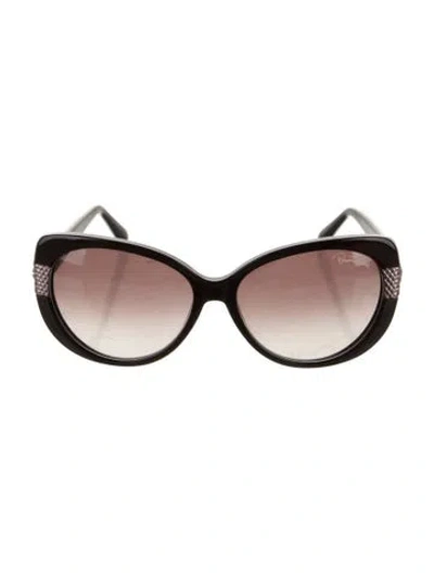 Pre-owned Roberto Cavalli Cat-eye Gradient Sunglasses In Burgundy