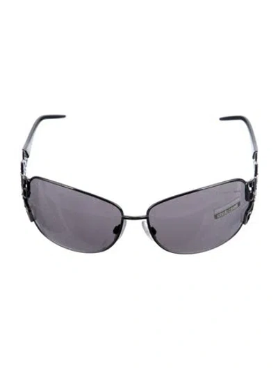 Pre-owned Roberto Cavalli Cat-eye Tinted Sunglasses In Black