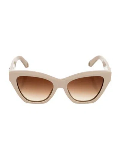 Pre-owned Roberto Cavalli Cat-eye Tinted Sunglasses In Neutral