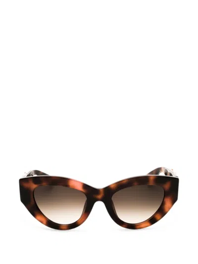 Roberto Cavalli Cat-eye-frame Sunglasses In Brown