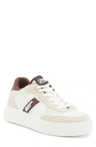 Roberto Cavalli Cavalli Class Low Top Sneaker In White/farro/off White