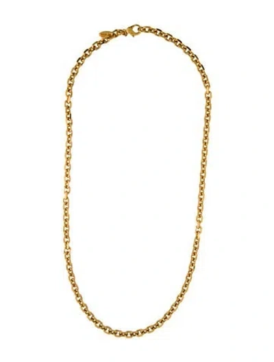 Pre-owned Roberto Cavalli Chain Necklace, 29.5" In Multicolor