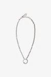 Roberto Cavalli Chain Necklace With Snake In Palladio Podium