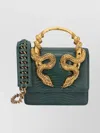 Roberto Cavalli Chain Strap Shoulder Bag With Snake Handle
