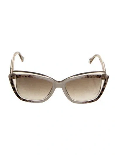 Pre-owned Roberto Cavalli Chiusi Cat-eye Sunglasses In Neutrals