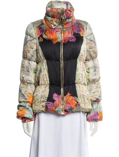 Pre-owned Roberto Cavalli Class Floral Print Jacket In Multi
