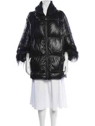 Pre-owned Roberto Cavalli Class Vintage 2000's Down Jacket In Black