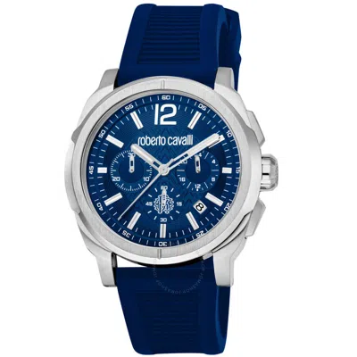 Roberto Cavalli Classic Chronograph Quartz Blue Dial Men's Watch Rc5g085p0055