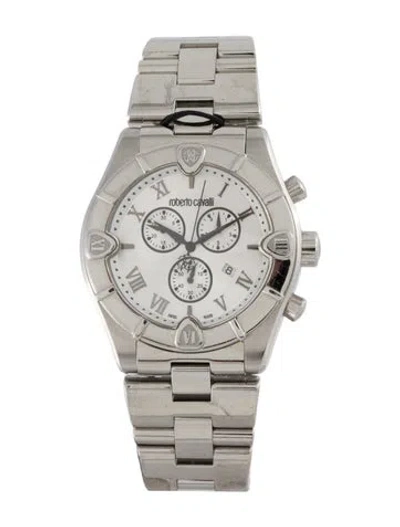 Pre-owned Roberto Cavalli Classic Watch, 46mm In Multicolor