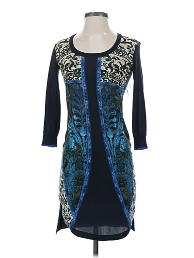 Pre-owned Roberto Cavalli Cocktail Dress In Blue