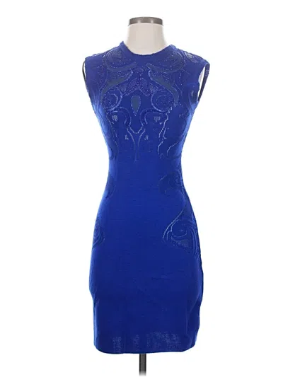 Pre-owned Roberto Cavalli Cocktail Dress In Blue