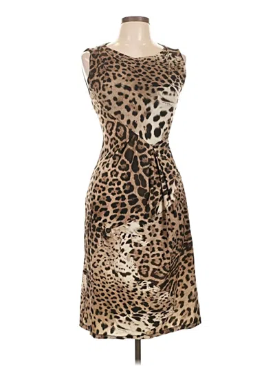Pre-owned Roberto Cavalli Cocktail Dress In Brown