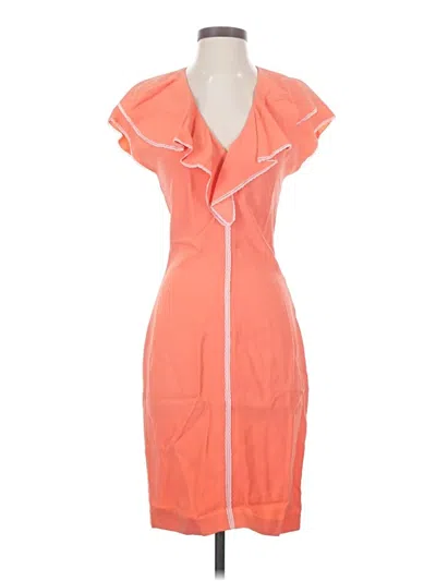 Pre-owned Roberto Cavalli Cocktail Dress In Orange