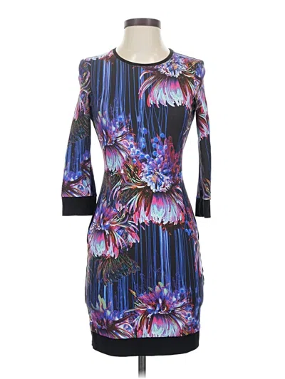 Pre-owned Roberto Cavalli Cocktail Dress In Purple