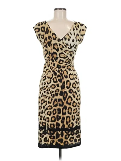 Pre-owned Roberto Cavalli Cocktail Dress In Yellow