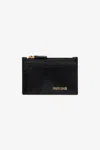 Roberto Cavalli Coin Purse With Snake Print In Black
